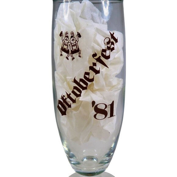 Vintage 1981 Abou Ben Adhem Shriners Oktoberfest Beer Flute, Springfield MO - Picture 2 of 6